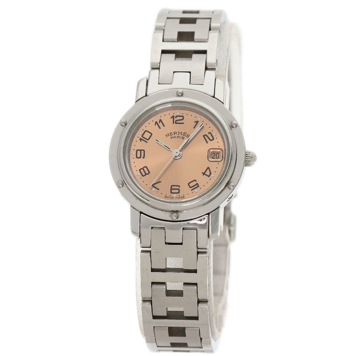 Gebrauchte Hermes CL4.210 Clipper Uhr Edelstahl SS Damen HERMES 