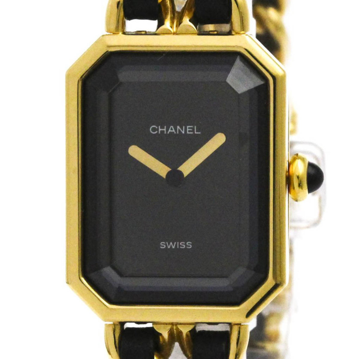 Pre-Owned CHANEL Premiere Size L Gold Plated Quartz Ladies Watch H0001