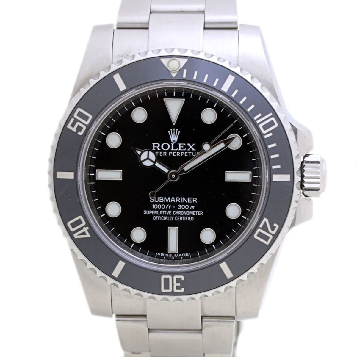 Gebrauchte ROLEX Rolex Submariner ohne Datum 114060 Edelstahl Herrenuhr 40007 