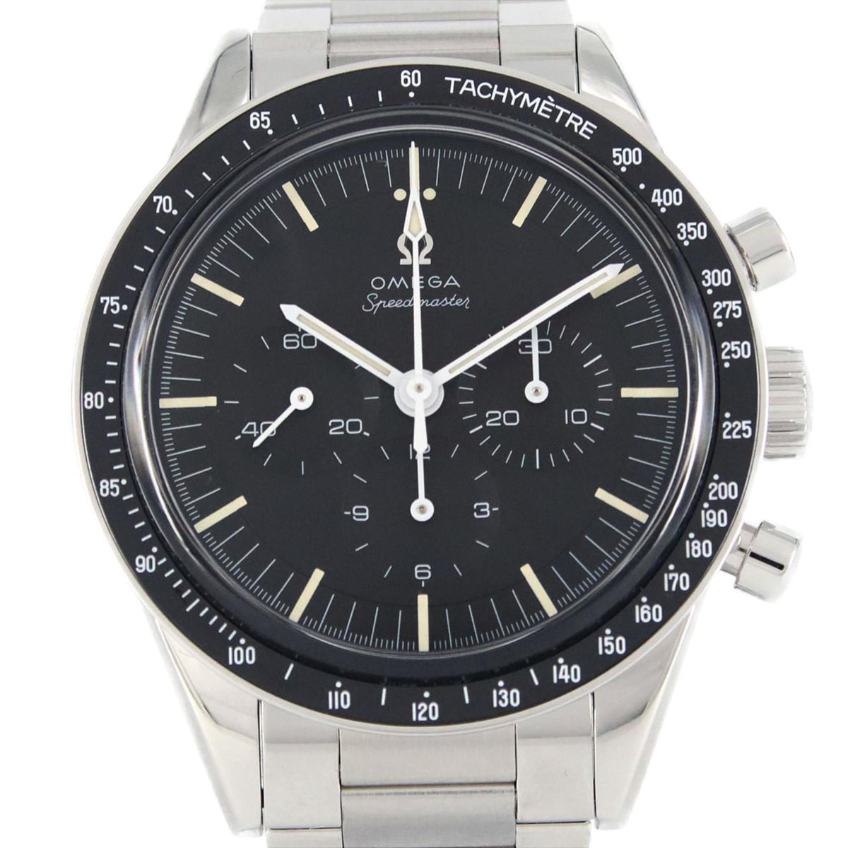 Gebrauchte Omega Speedmaster Kaliber 321 311.30.40.30.01.001 SS Armbanduhr Handaufzug 