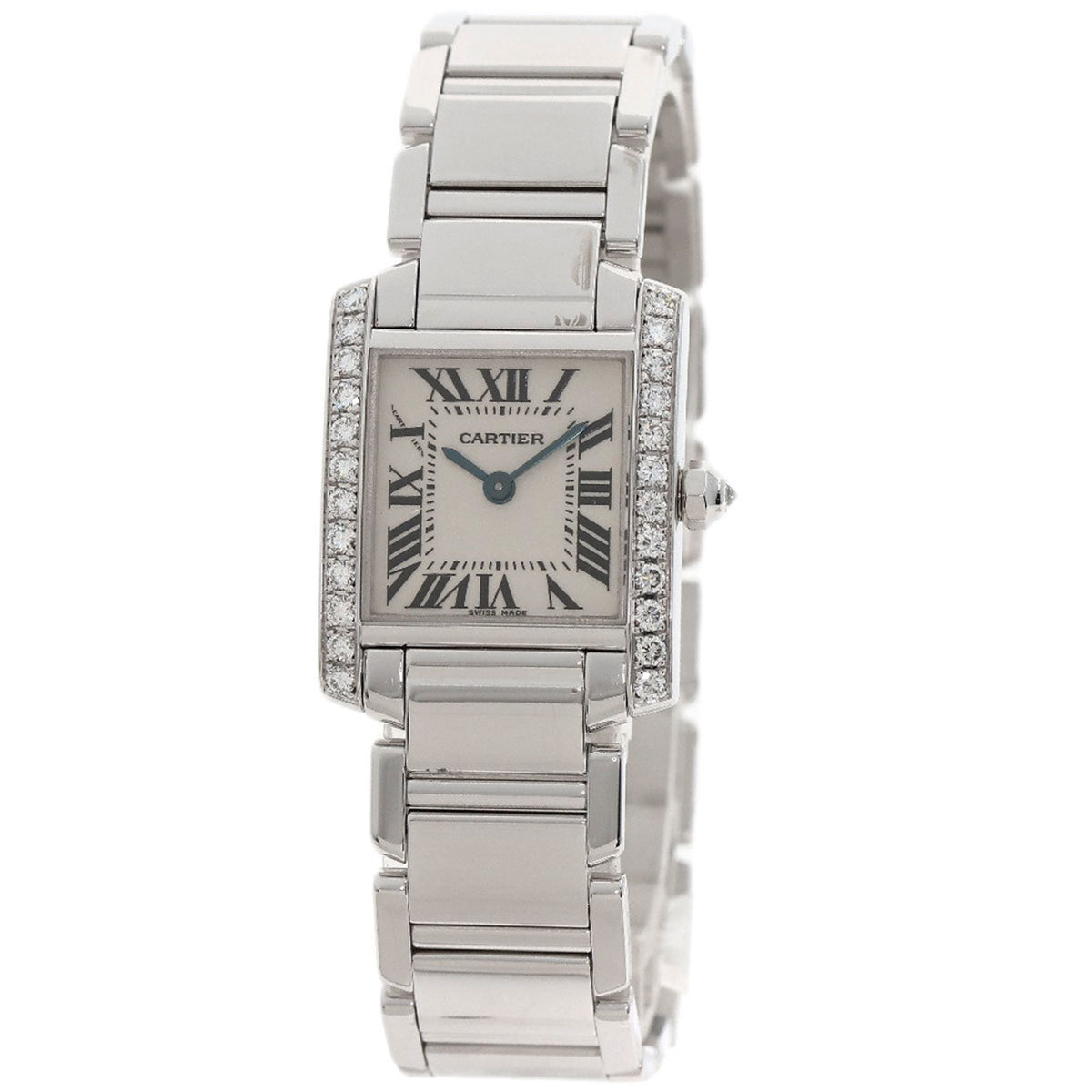 Gebrauchte Cartier WE1002S3 Tank Francaise SM Uhr 18K Weißgold K18WG Damen CARTIER 