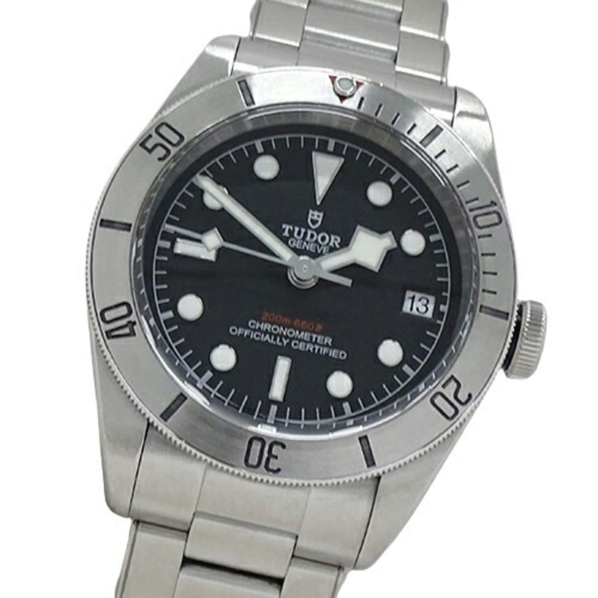 Gebrauchte Tudor Black Bay 79730 Herrenuhr Datum Automatik AT Edelstahl SS Silber poliert 