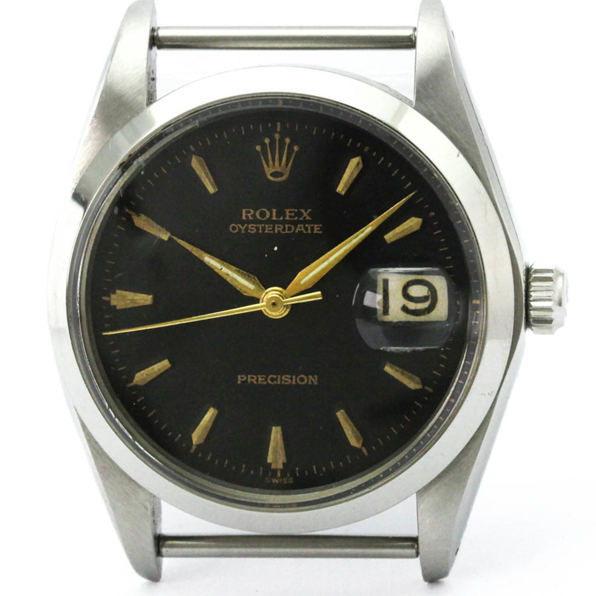 Pre-Owned ROLEX Oyster Date Precision 6694 Hand-winding Watch Head Only Vintage