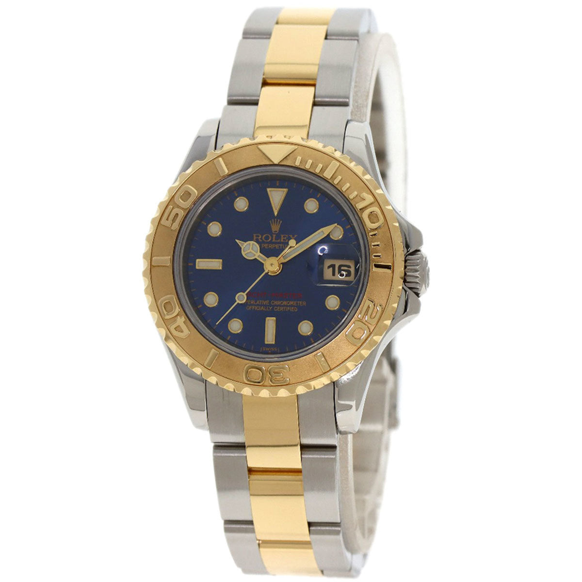 Gebrauchte Rolex 69623 Yacht-Master Uhr Edelstahl SSxK18YG Damen ROLEX 