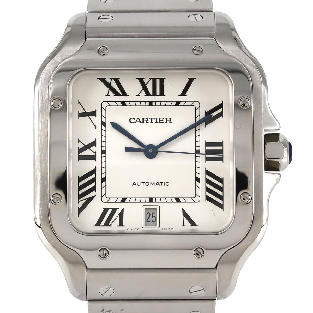 Pre-Owned Cartier Santos de LM WSSA0009 Stainless Steel Automatic Watch