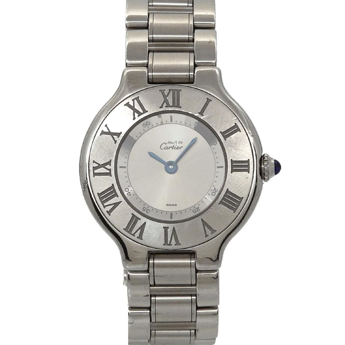 Pre-Owned Cartier Must 21 Vantianne W10109T2 Women's Silver Quartz Watch