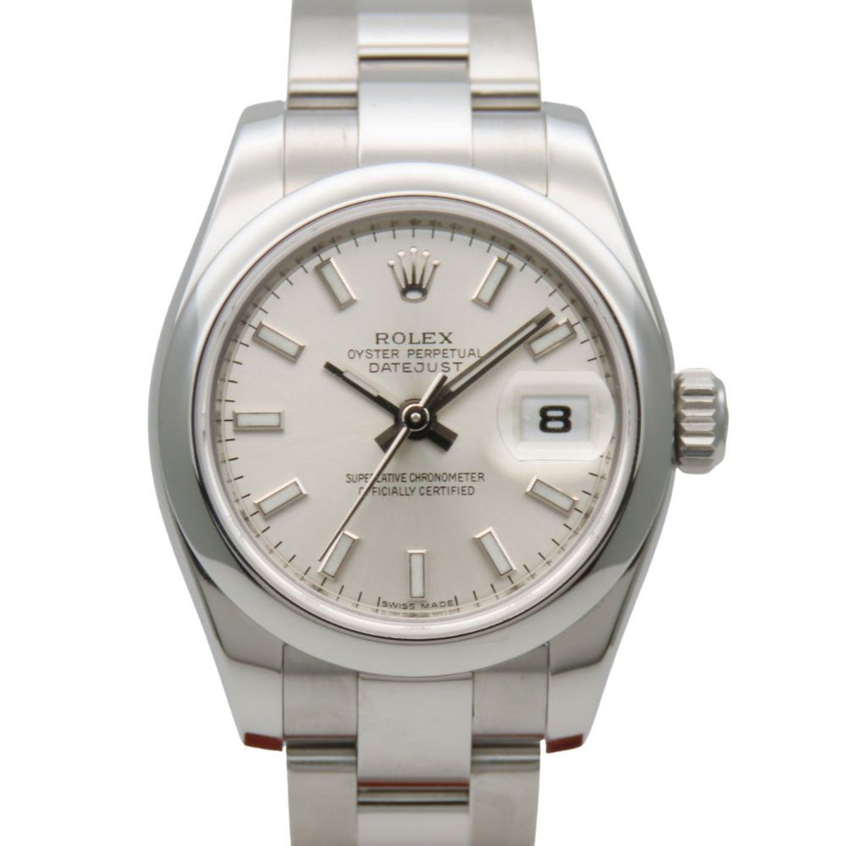 Pre-Owned Rolex Datejust 179160 Stainless Steel Watch, Silver Dial, Z-Number, Roulette, Women's