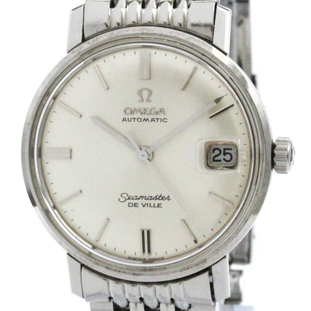 Gebrauchte Vintage OMEGA Seamaster Date Cal 565 Reisarmband Herrenuhr 166.020 BF574827 