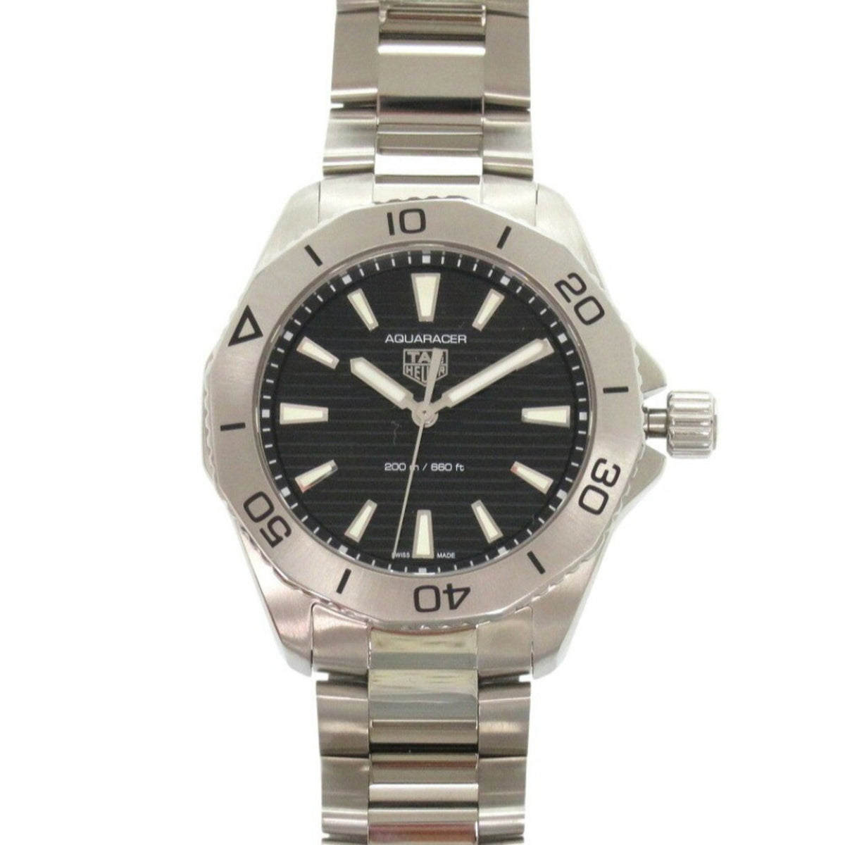 Gebrauchte, neuwertige TAG Heuer Aquaracer Professional 200 WBP1110.BA0627 Schwarze Edelstahl-Quarz-Armbanduhr 1179TAG HEUER 