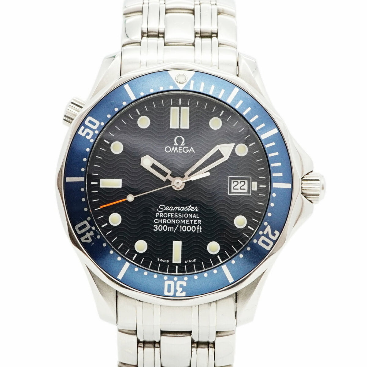 Pre-Owned Omega Seamaster 2531.80 Navy Dial Men's Watch
