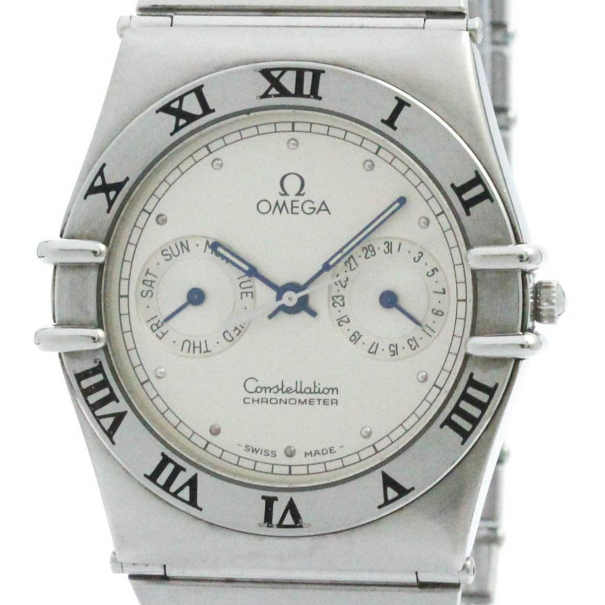 Gebrauchte OMEGA Constellation Day Date Chronometer Herrenuhr 398.0869 Poliert 