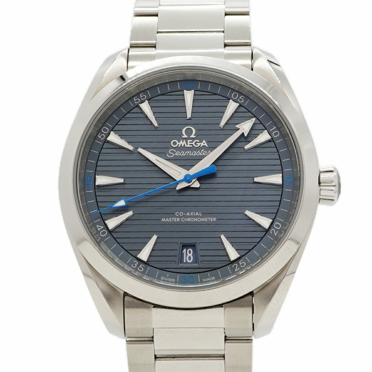 Pre-Owned Omega Seamaster 220.10.41.21.03.002 Blue Dial Men's Watch