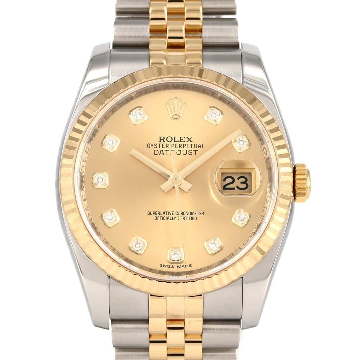 Gebrauchte Rolex Datejust 116233G SSxYG Automatikuhr, Zufallszahl 