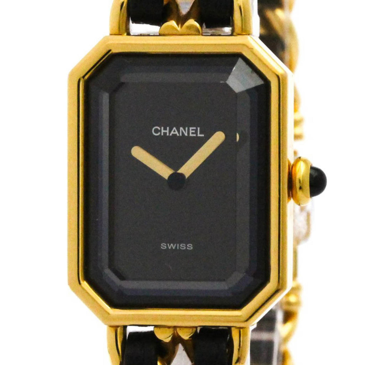 Pre-Owned CHANEL Premiere Size L Gold Plated Quartz Ladies Watch H0001