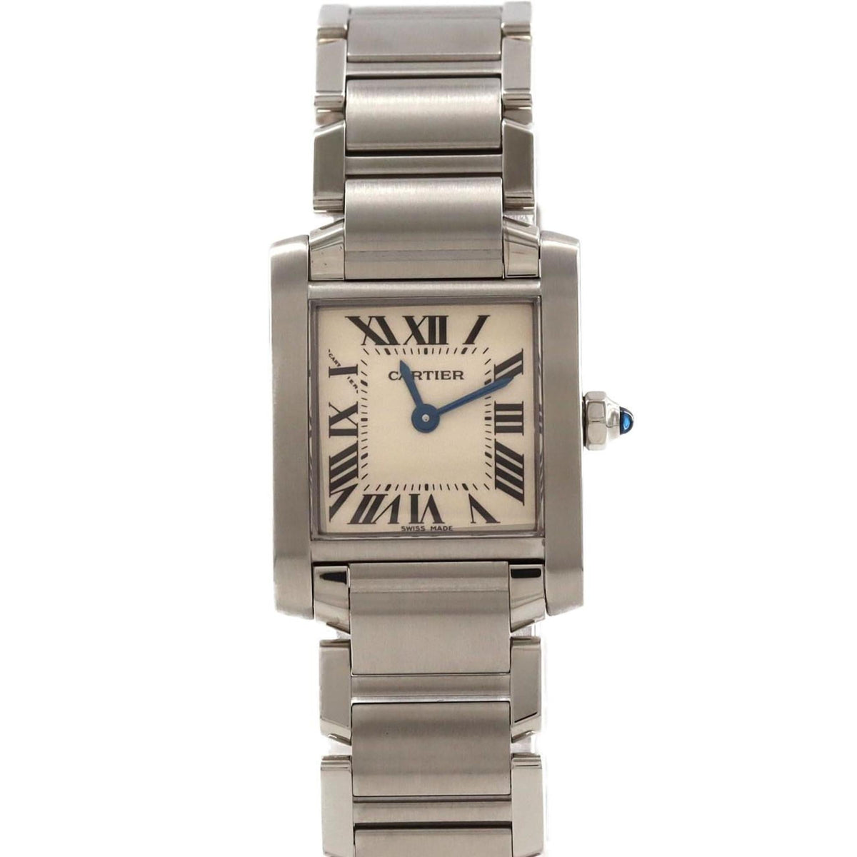 Pre-Owned Cartier Tank Francaise SM W51008Q3 SS Wristwatch Quartz