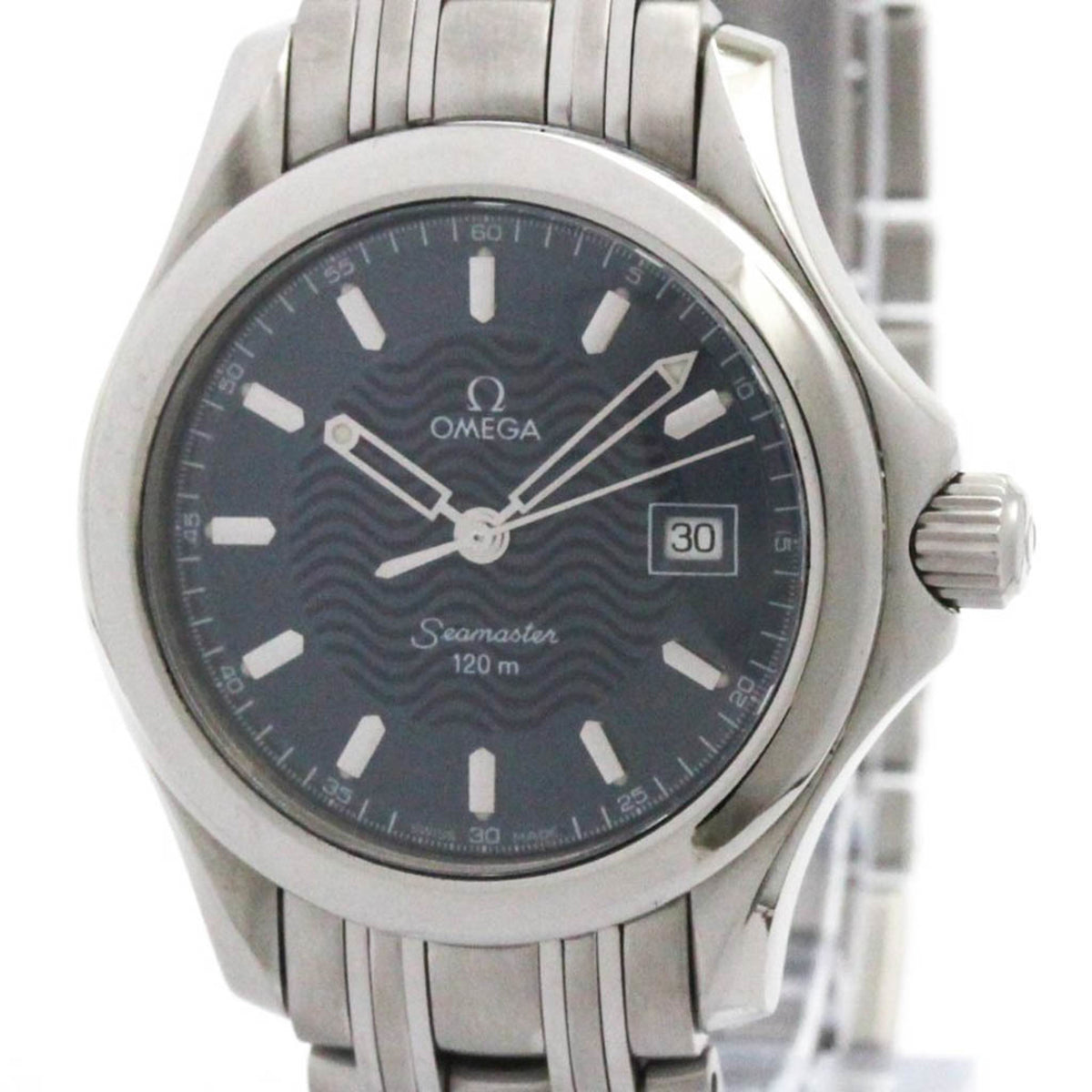 Pre-Owned OMEGA Seamaster 120M Steel Quartz Ladies Watch 2571.81 Polished