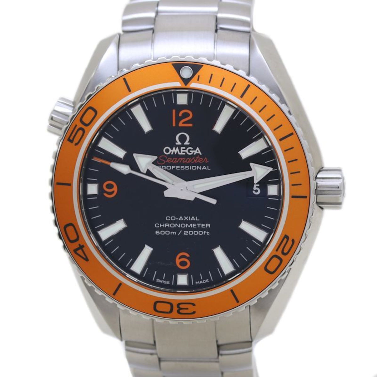 Gebrauchte OMEGA Seamaster 600 Planet Ocean 232.30.42.21.01.002 Datum Edelstahl Herrenuhr 40013 