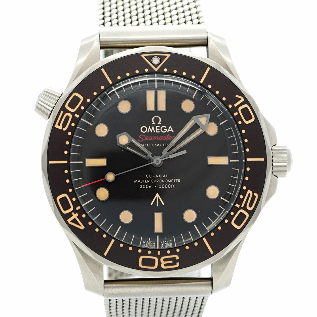 Pre-Owned Omega Seamaster 210.90.42.20.01.001 Brown Dial Men's Watch