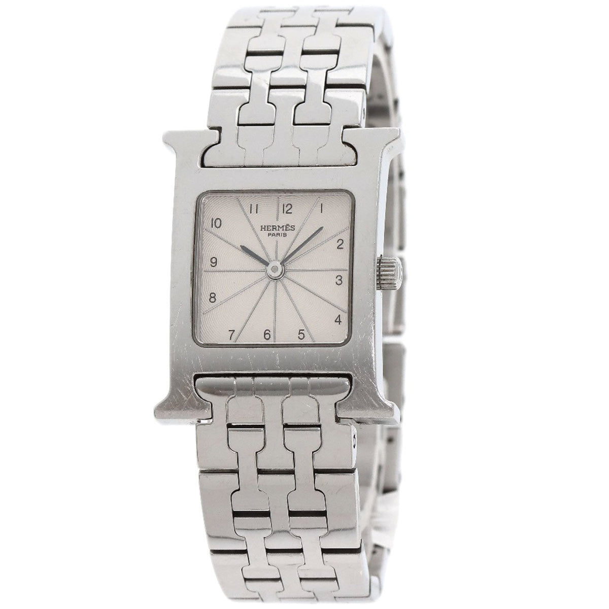 Gebrauchte Hermes HH1.210 H Uhr Edelstahl SS Damen HERMES 