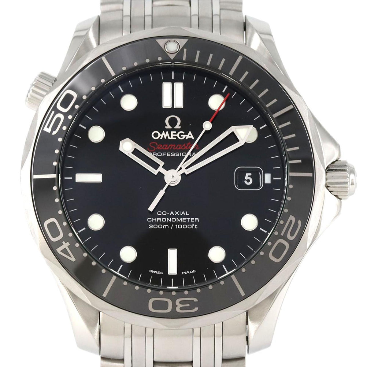 Pre-Owned Omega Seamaster Pro 212.30.41.20.01.003 Stainless Steel Automatic Watch