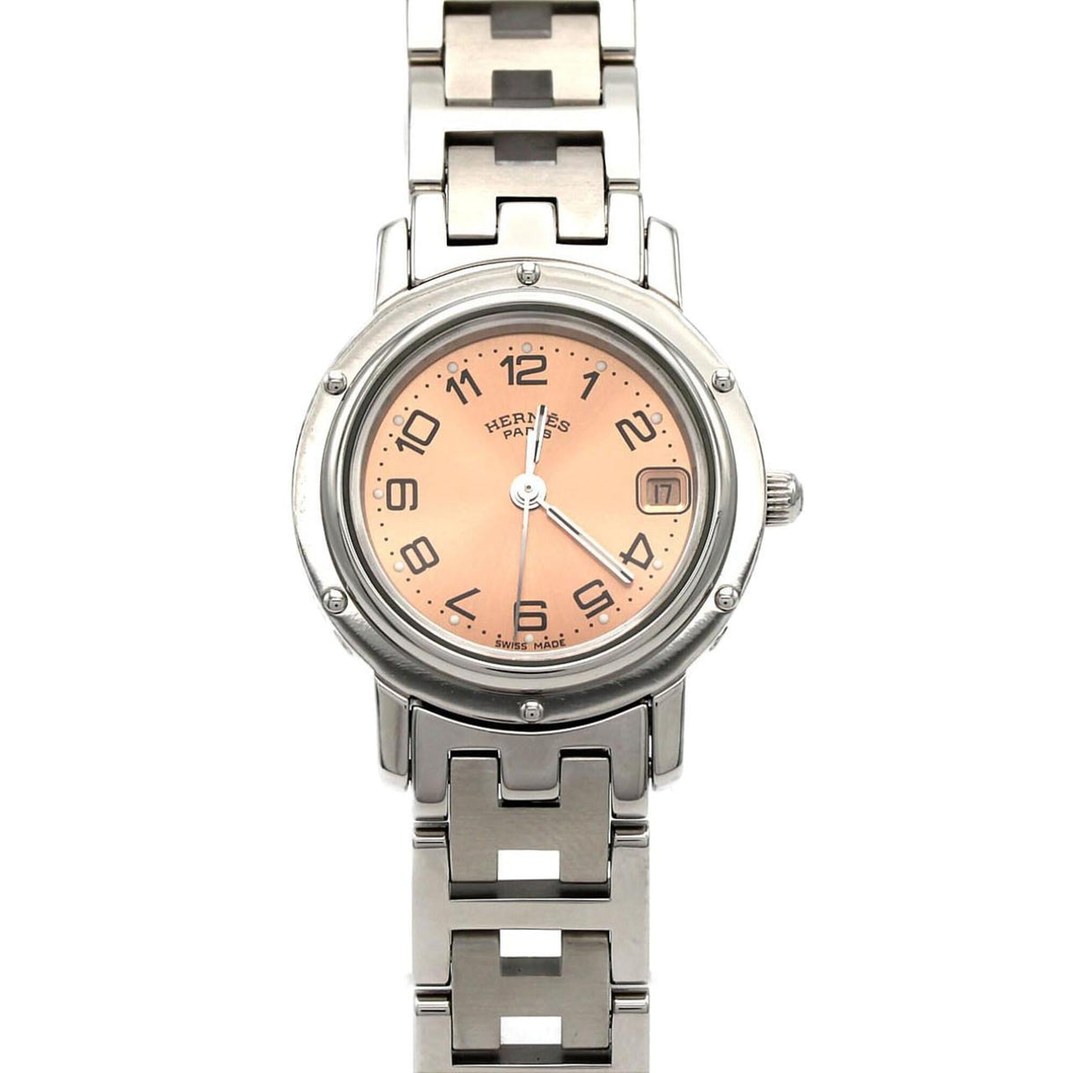Pre-Owned Hermes Clipper CL4.210 SS Quartz Watch