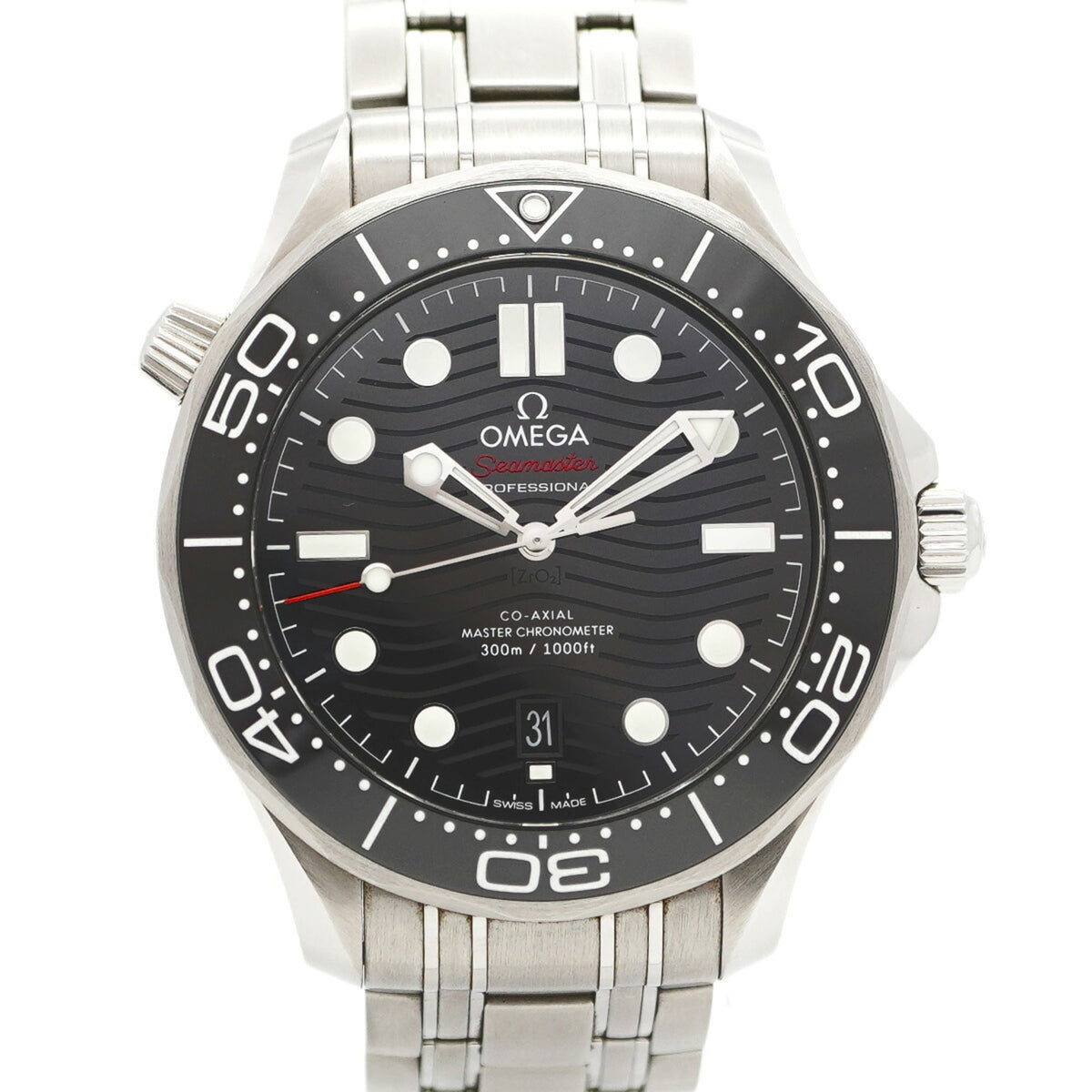 Pre-Owned Omega Seamaster 210.30.42.20.01.001 Black Dial Men's Watch