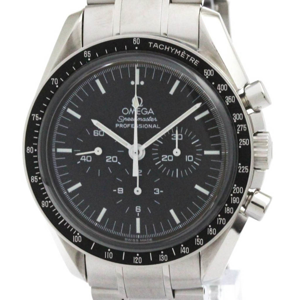 Pre-Owned OMEGA Speedmaster Professional Sapphire Back Watch 3573.50 Polished