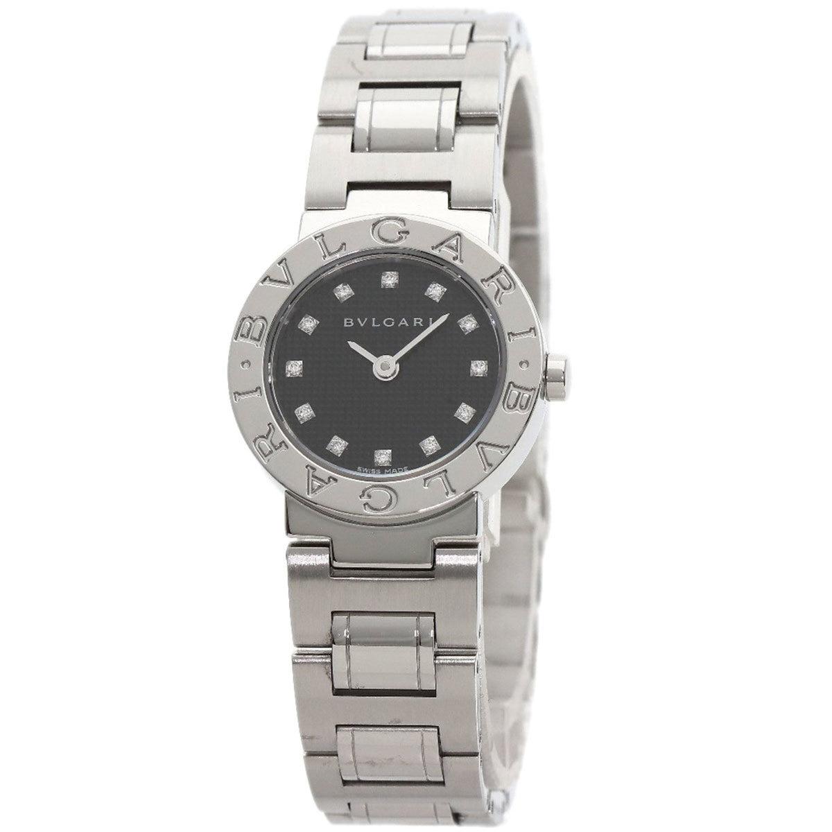Gebrauchte BVLGARI BB23SS 10P Diamantuhr Edelstahl SS Damen 
