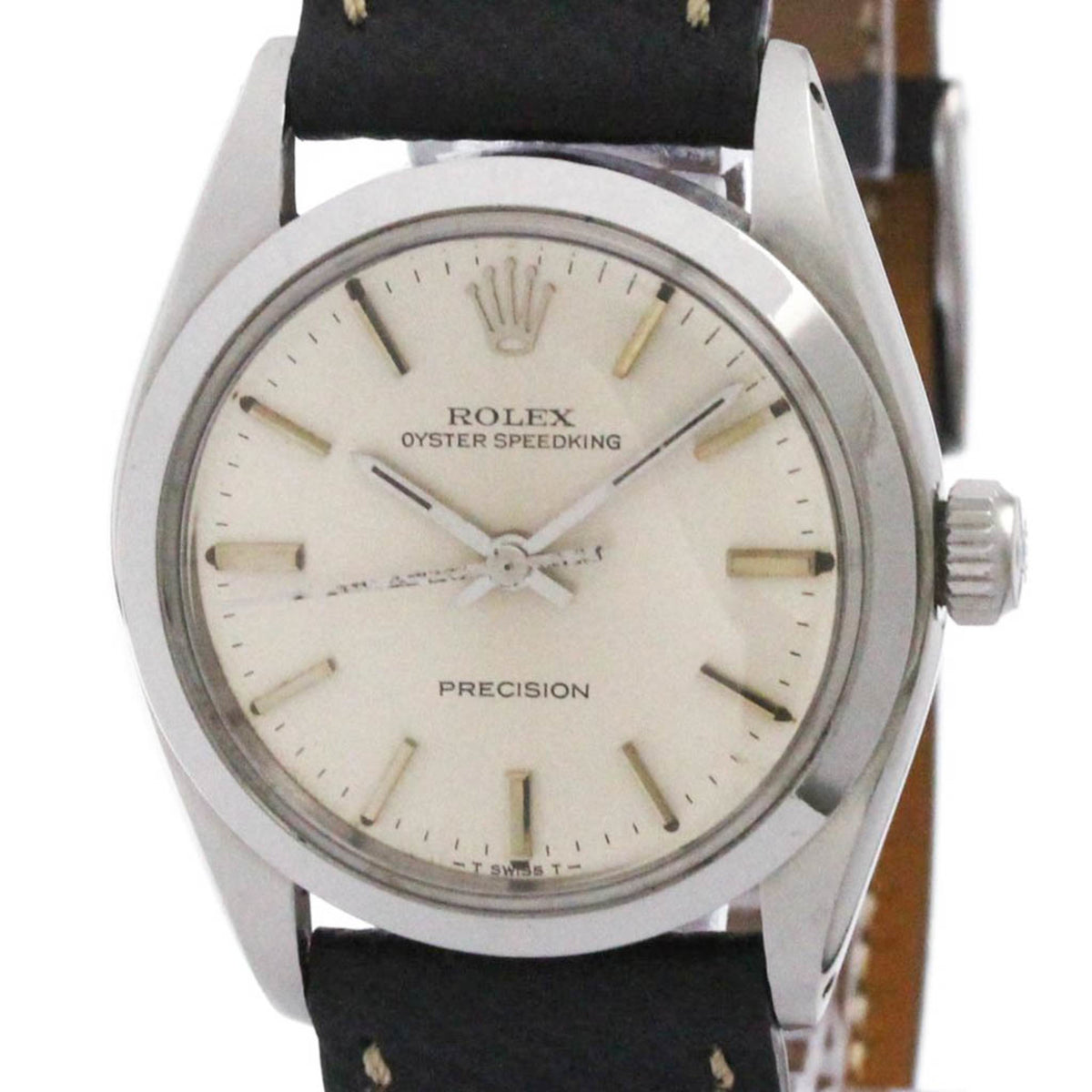 Pre-Owned ROLEX Oyster Speedking 6430 Steel Hand-Winding Mid Size Watch Vintage