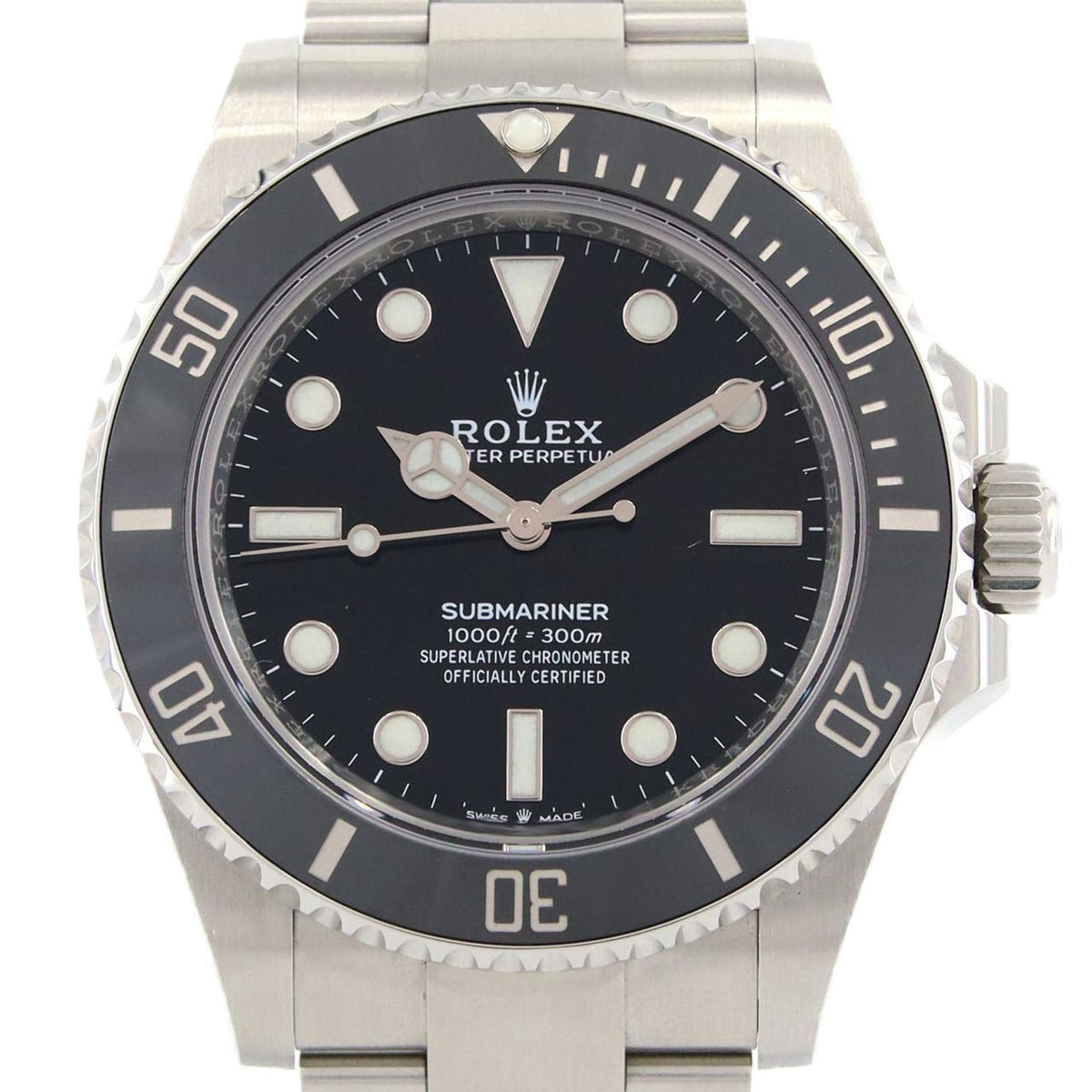 Gebrauchte Rolex Submariner 124060 Edelstahl-Automatikuhr, Zufallszahl 