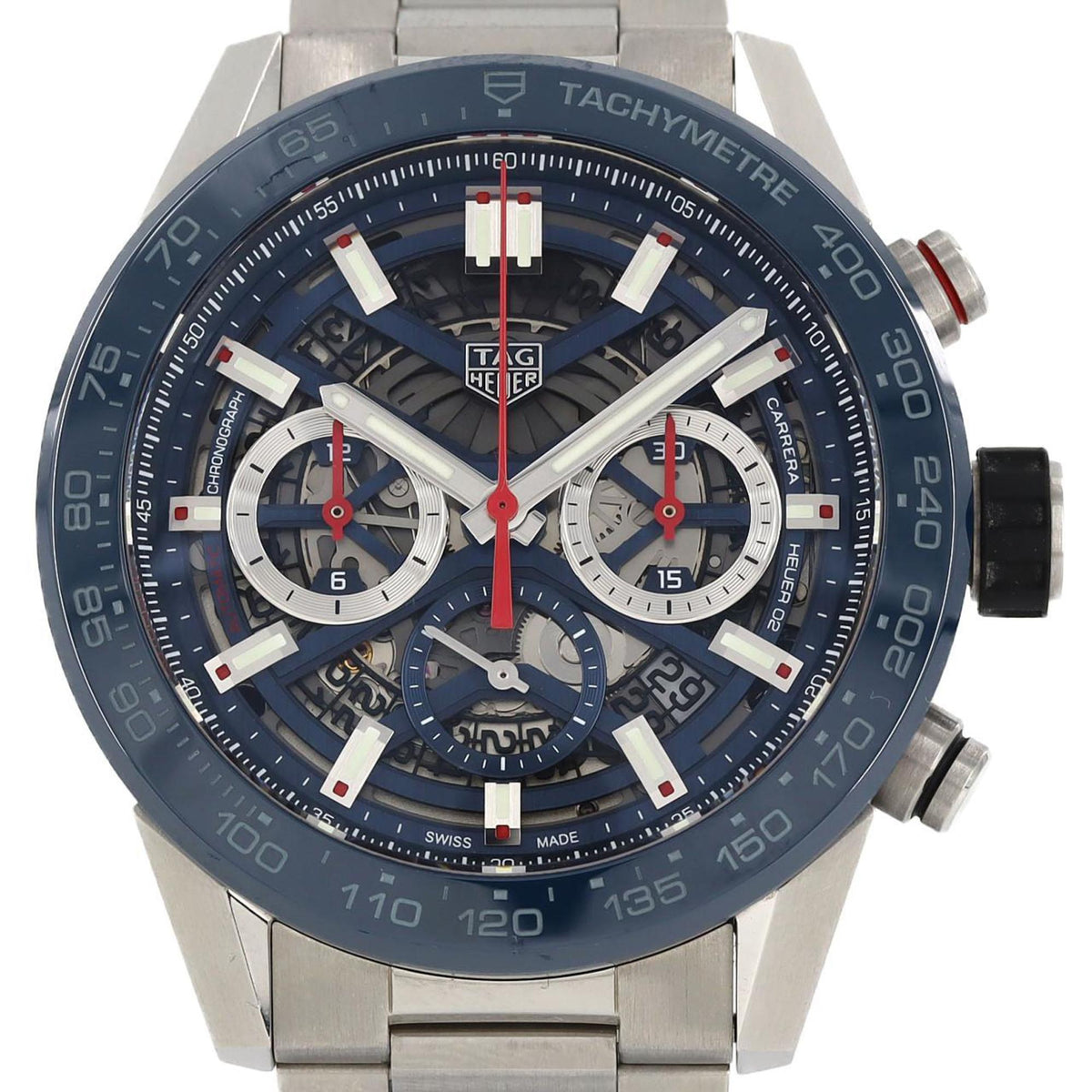 Gebrauchte TAG Heuer Carrera Chronograph CBG2A11.FC6460 SS Armbanduhr Automatik 