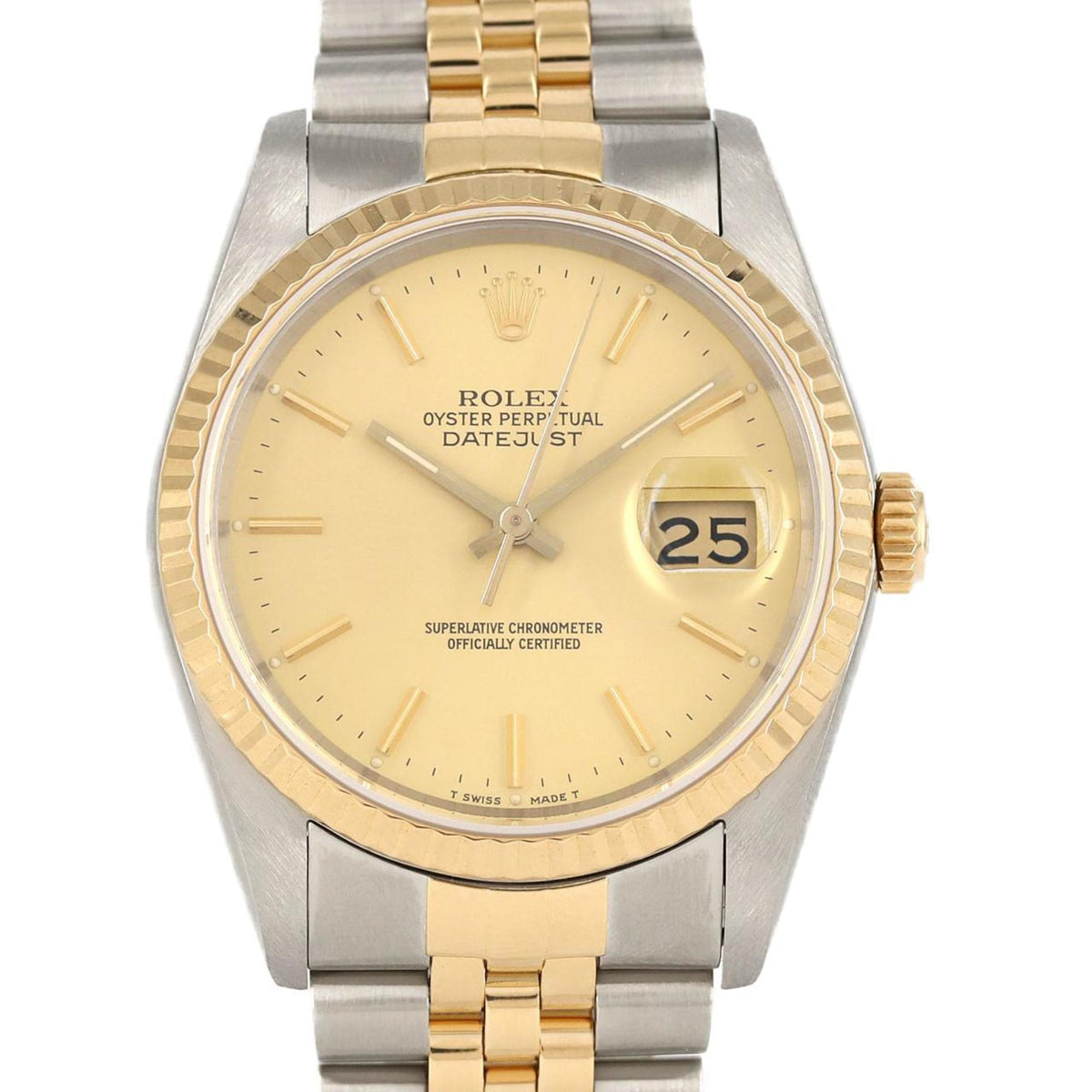 Gebrauchte Rolex Datejust 16233 SSxYG Automatikuhr, L-Serie