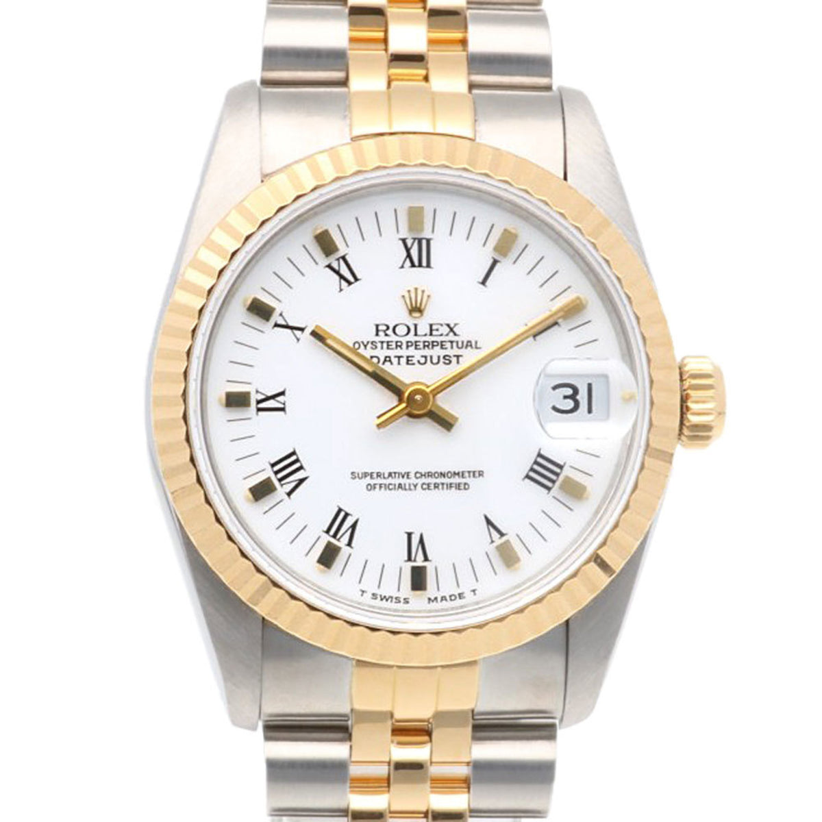 Gebrauchte Rolex Datejust Oyster Perpetual Uhr Edelstahl 68273 Automatik Unisex ROLEX L Seriennummer 1989-1990 Überholt 