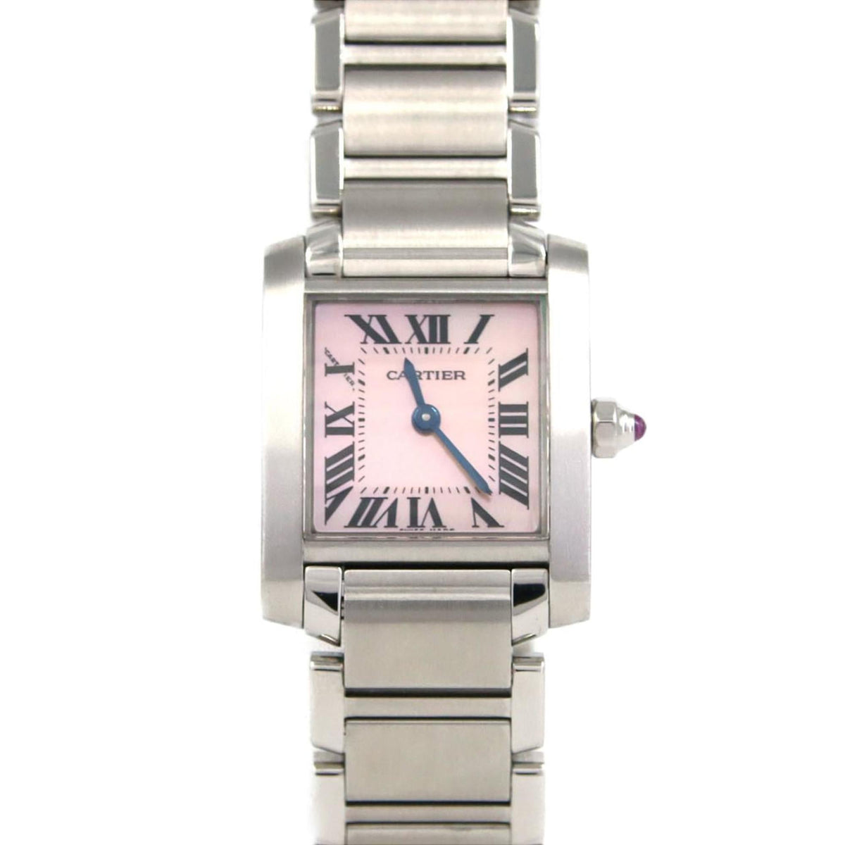 Pre-Owned Cartier Tank Fran?aise SM W51028Q3 Stainless Steel Quartz