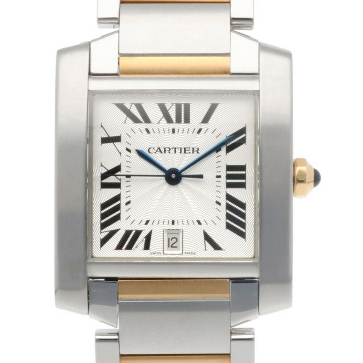 Gebrauchte Cartier Tank Francaise LM Uhr, Edelstahl Automatik, Herren, CARTIER 