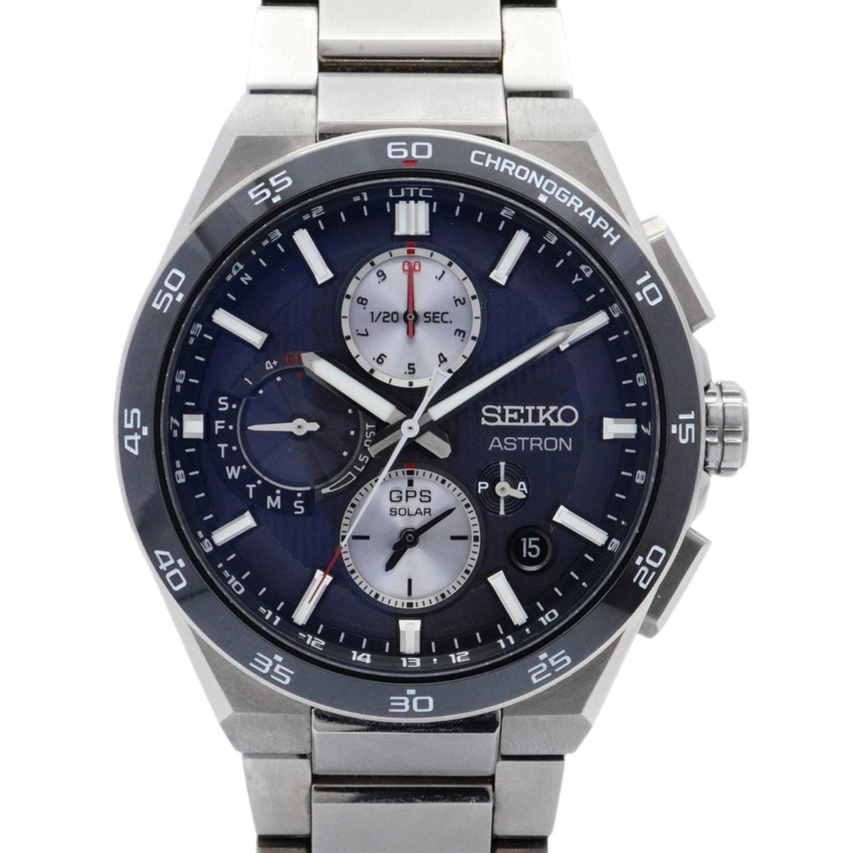 Pre-Owned Seiko Astron 5X83-0AA0-1 Gray Dial Men's Watch