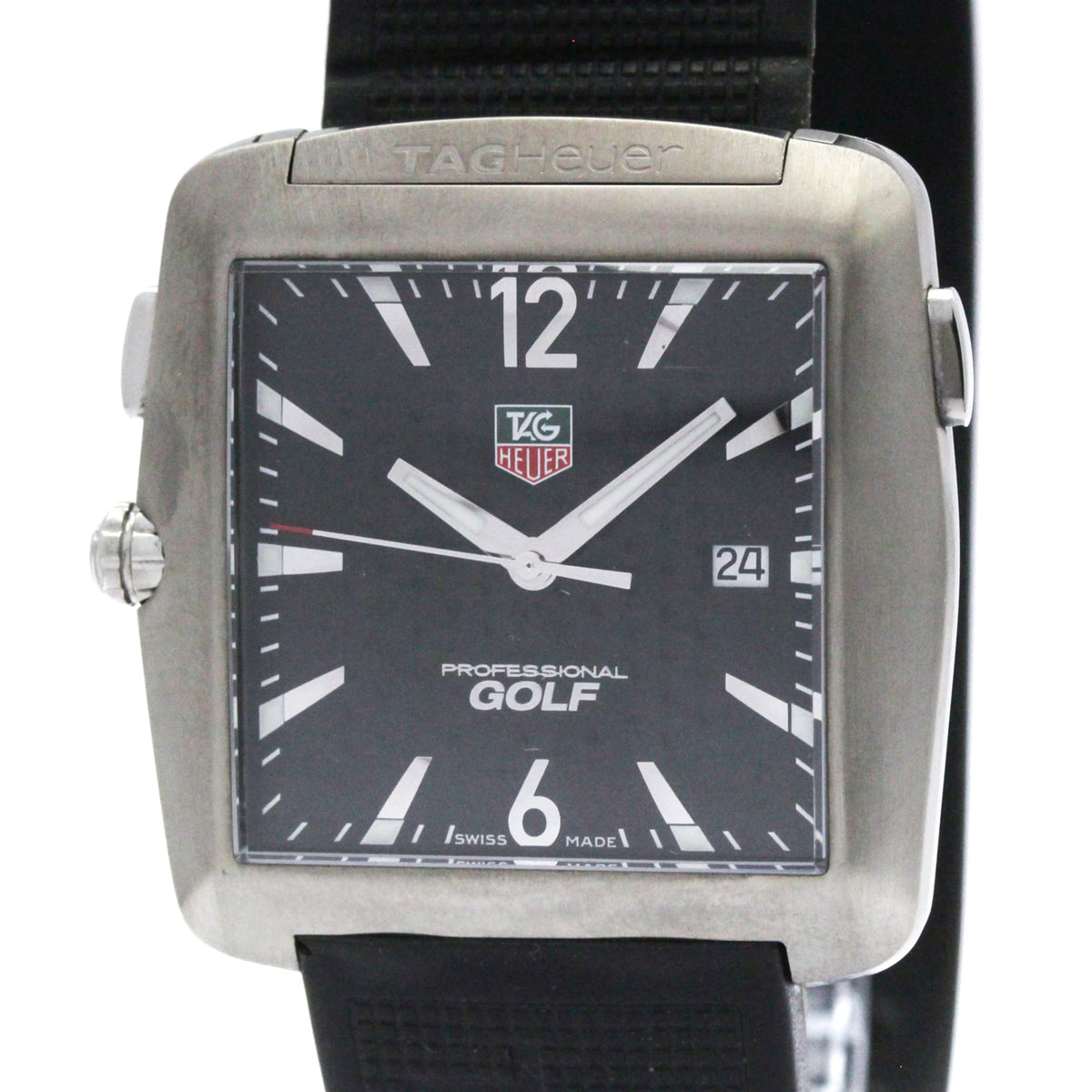 Pre-Owned TAG HEUER Professional Sports GOLF Steel Quartz Mens Watch Polished
