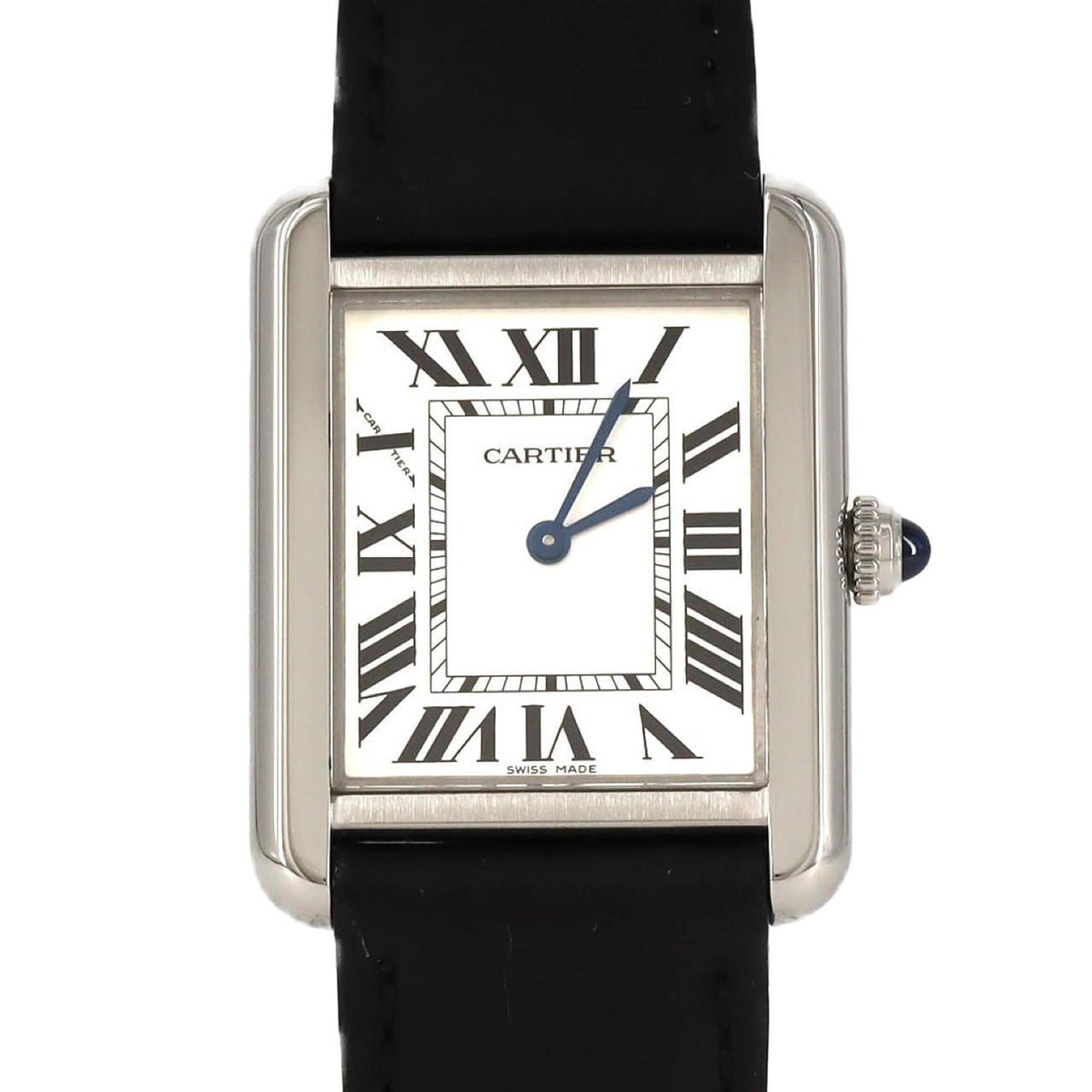 Pre-Owned Cartier Tank Solo SM W5200005 Stainless Steel Quartz Watch