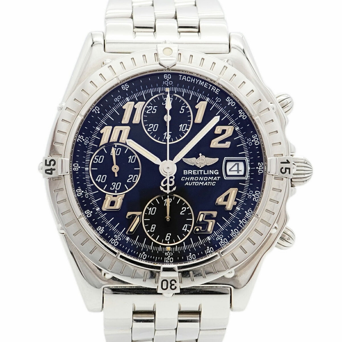 Pre-Owned Breitling Chronomat Blackbird A13350 Black Dial Men's Watch