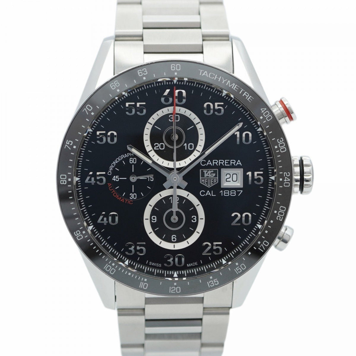 Pre-Owned TAG Heuer Carrera CAR2A10.BA0799 Black Dial Men's Watch