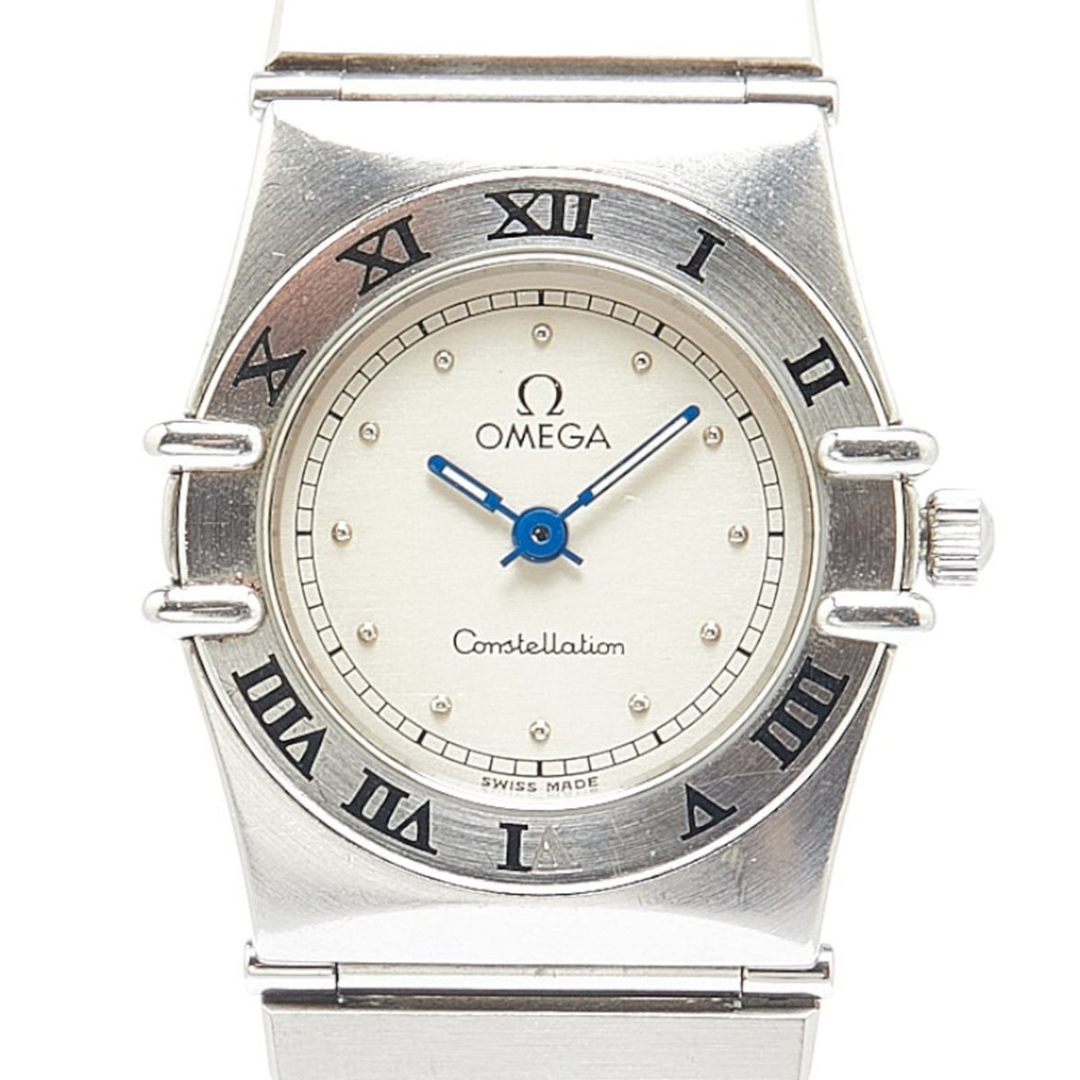 Gebrauchte OMEGA Constellation Uhr Quarz Silber Zifferblatt Edelstahl Damen 