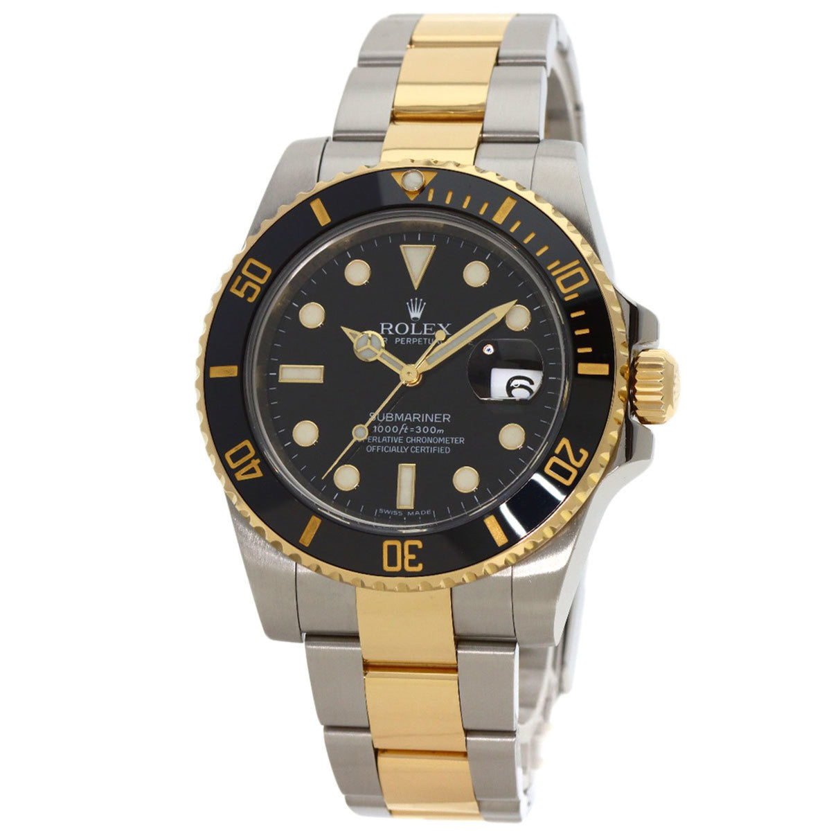 Gebrauchte Rolex 116613LN Submariner Date Uhr Edelstahl SSxK18YG Herren ROLEX 