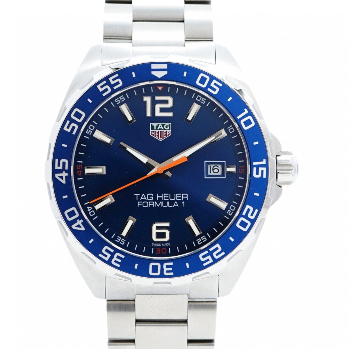 Gebrauchte TAG Heuer Formula 1 WAZ1010 Damenuhr mit blauem Zifferblatt 