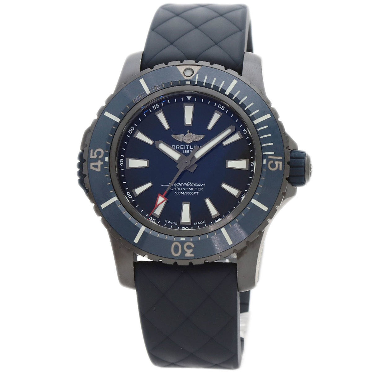 Gebrauchte BREITLING V17369 Superocean 48 Uhr Titan Kautschuk Herren 