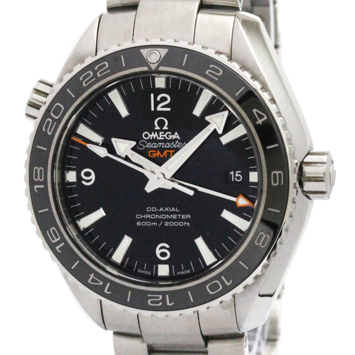Pre-Owned OMEGA Planet Ocean GMT 600M Watch 232.30.44.22.01.001 Polished