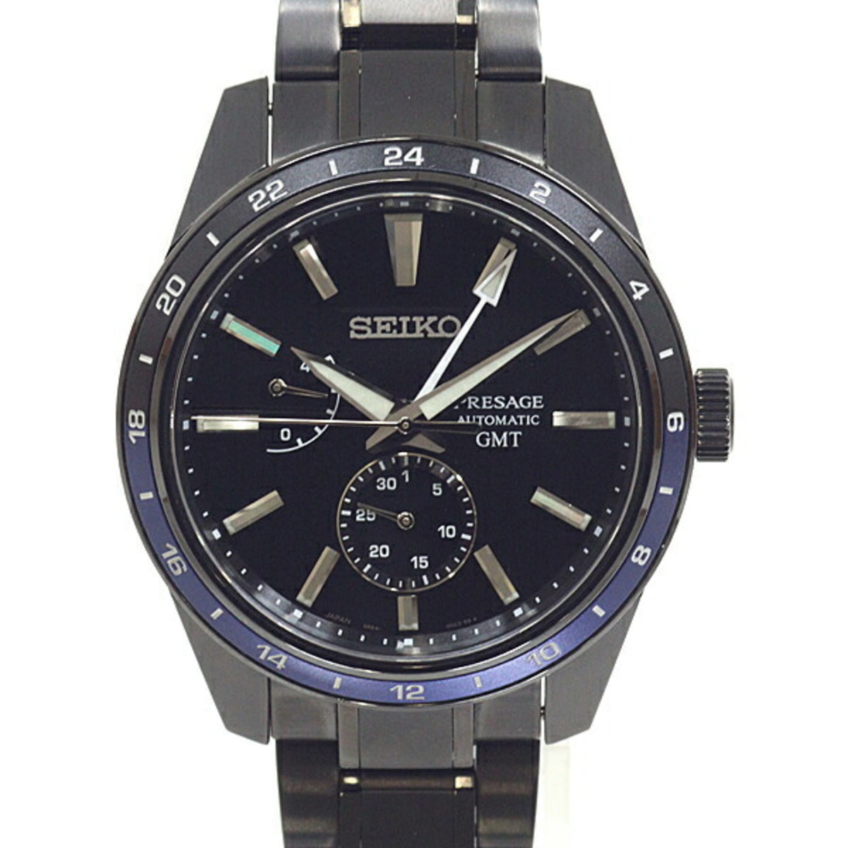 Gebrauchte Seiko Herrenuhr Presage SPB271JC Automatik schwarzes Zifferblatt limitiert auf 600 Stück Auslaufmodell 