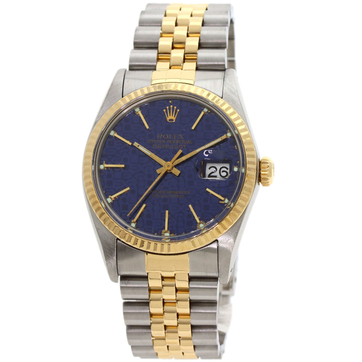 Gebrauchte Rolex 16013 Datejust Uhr Edelstahl SSxK18YG K18YG Herren ROLEX 