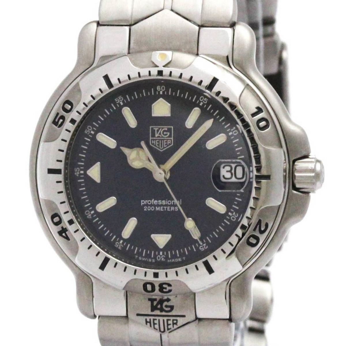 Pre-Owned Tag Heuer 6000 Series Quartz Stainless Steel Men's Sport WH1215