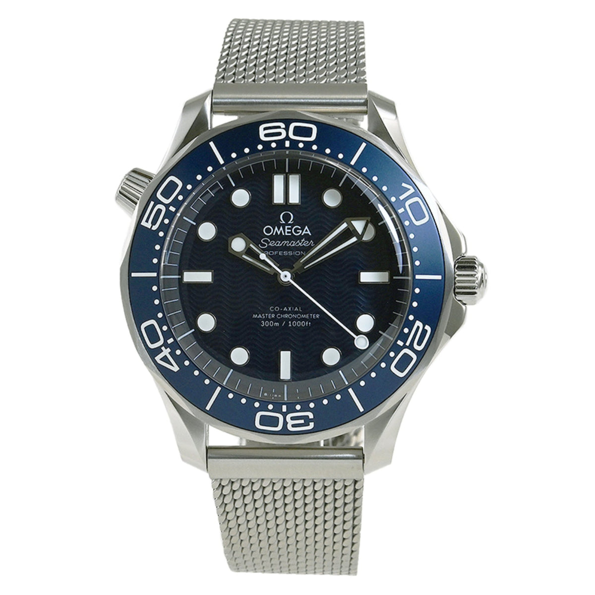 Gebrauchte OMEGA Seamaster Diver 300M Co-Axial Master Chronometer 42MM Uhr Bond-Film 60. Jubiläum Modell 210.30.42.20.03.002 