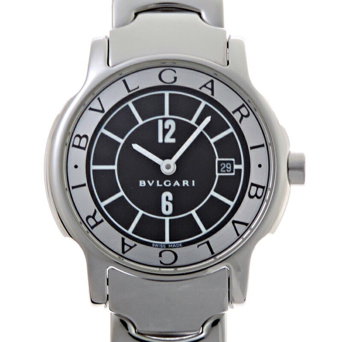 Gebrauchte Bvlgari Solotempo Damenuhr ST29S 